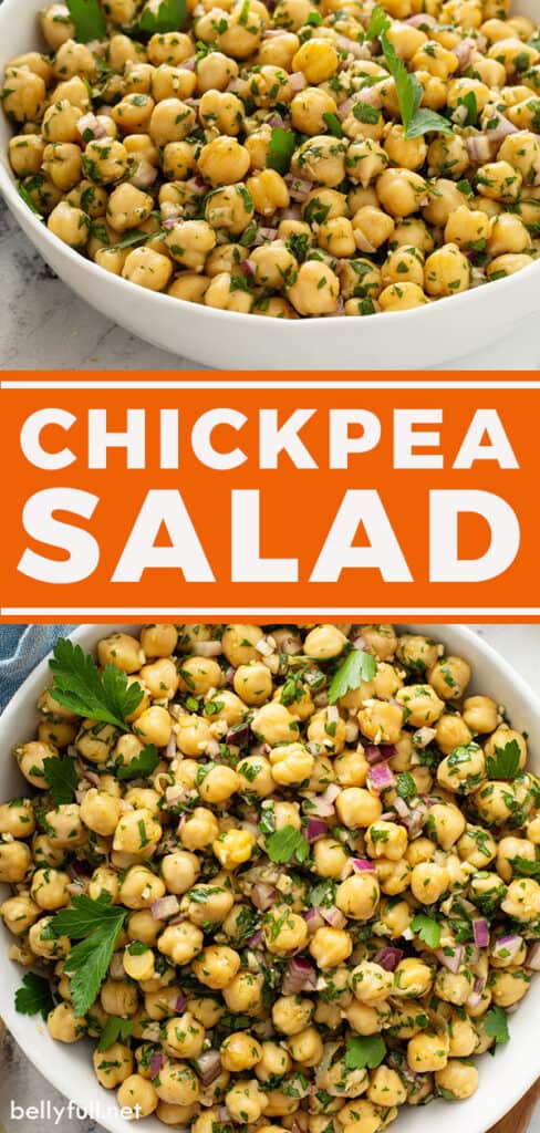 pin for Chickpea Salad recipe