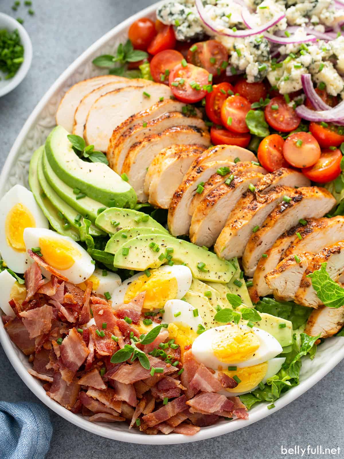 Cobb Salad {best homemade dressing!} Belly Full