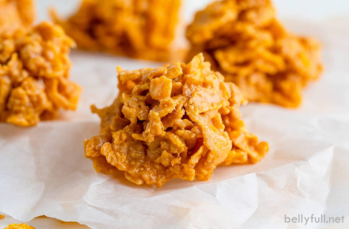Cornflake Cookies {Easy No Bake Recipe!} Belly Full