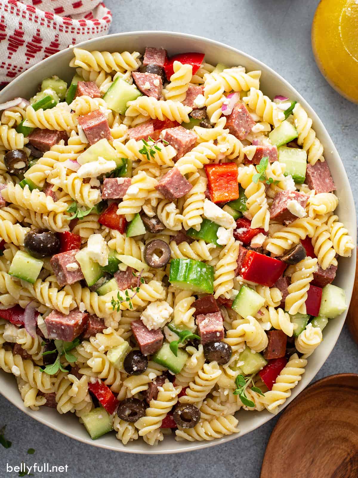 Greek Pasta Salad - Belly Full