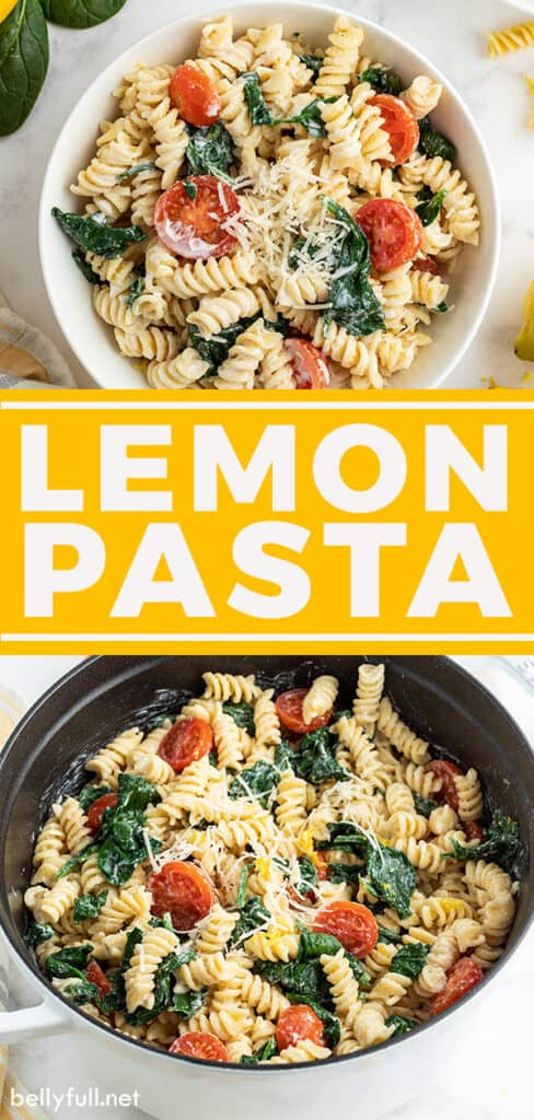 pin for lemon pasta recipe