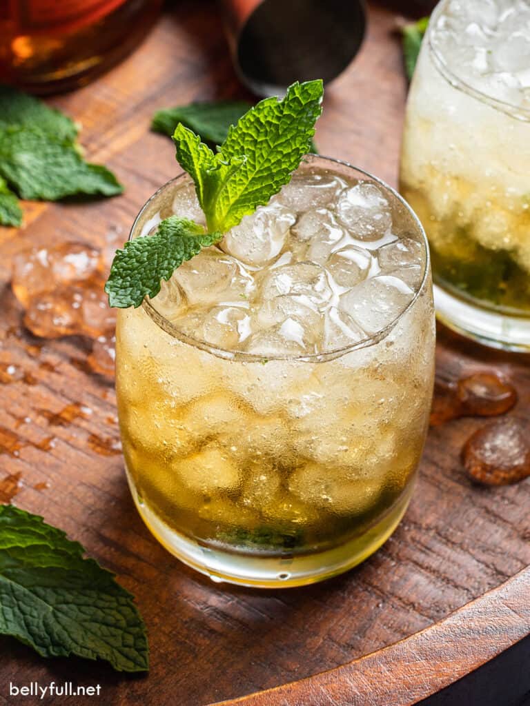 Mint Julep Recipe easy Cool Refreshing Belly Full