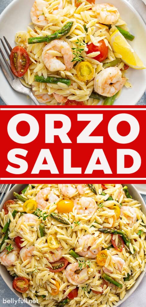 pin for orzo salad recipe