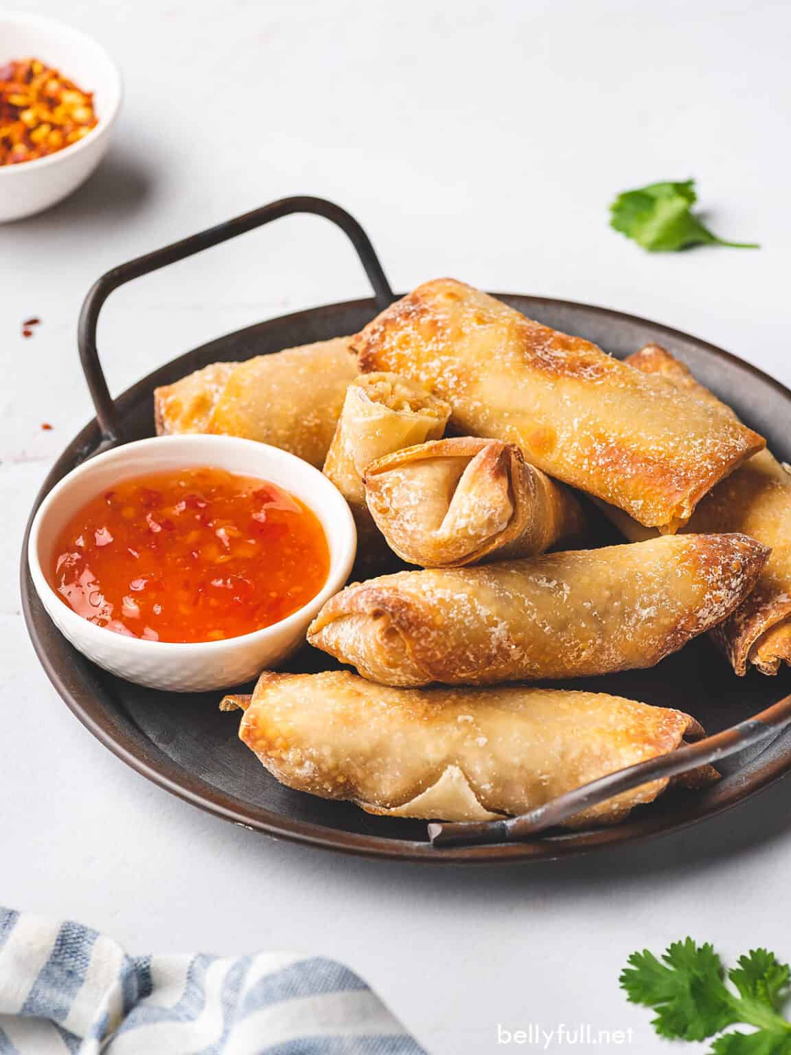 Air Fryer Egg Rolls {with Shrimp} Belly Full