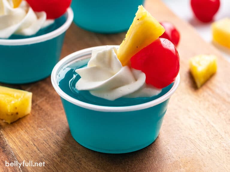 Blue Hawaiian Jello Shots Belly Full