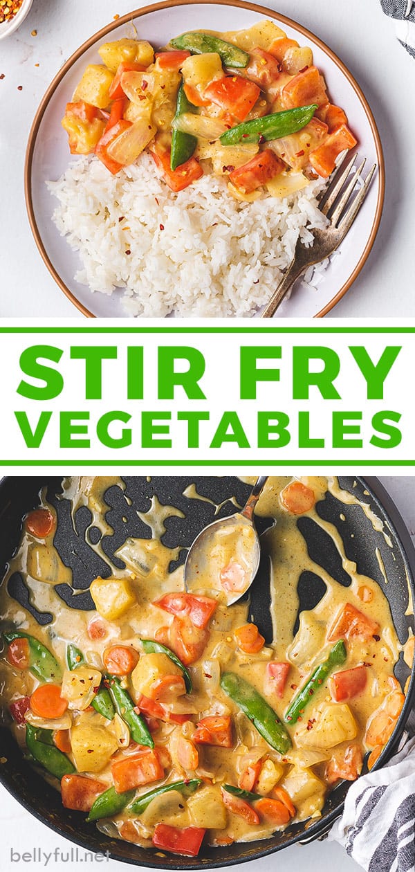 Vegetable Stir Fry Recipe {Quick and Easy!} Belly Full
