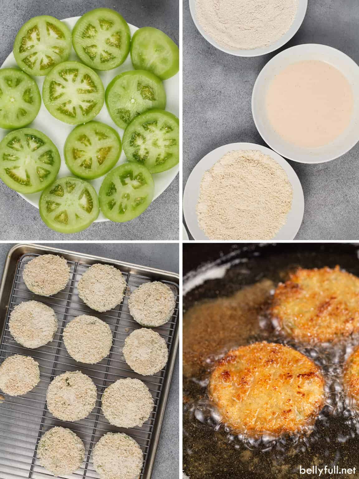 Fried Green Tomatoes {with Remoulade sauce} Belly Full