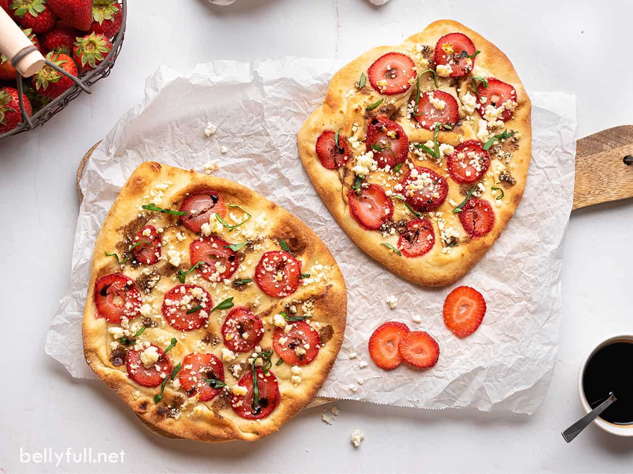 Strawberry Balsamic Flatbread Belly Full