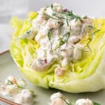 wedge salad with shrimp dressing on plate