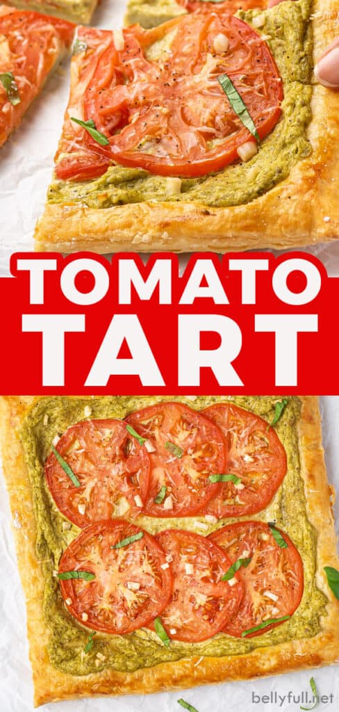 pin for tomato tart recipe