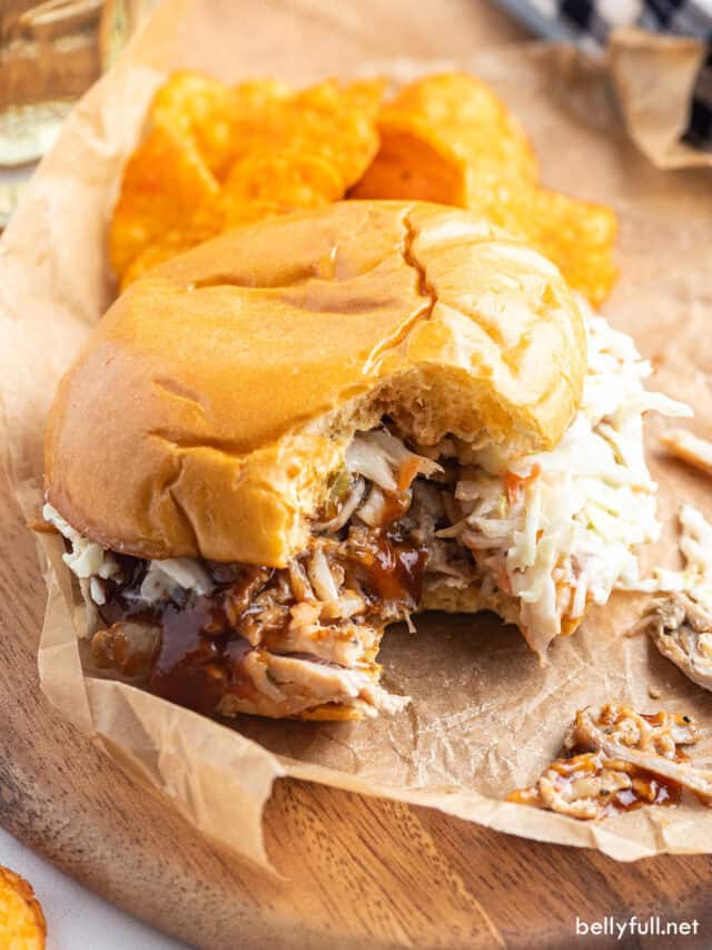 Pulled Pork Recipe {oven, slow cooker, or instant pot} Belly Full