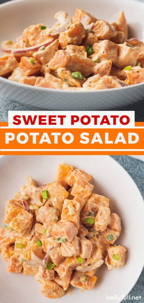 pin for sweet potato salad recipe