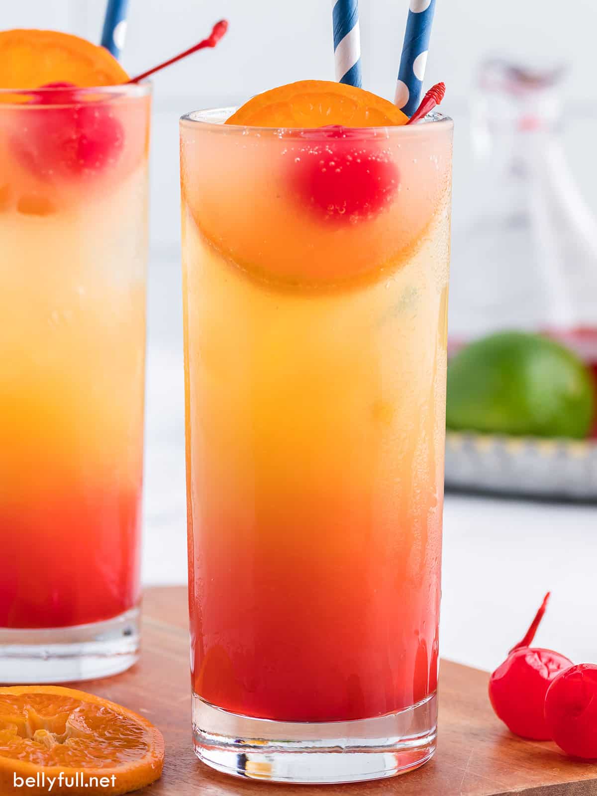 Tequila Sunrise Recipe {easy Beautiful Cocktail} - Belly Full