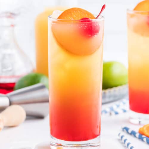 Tequila Sunrise Recipe {Easy Beautiful Cocktail} - Belly Full