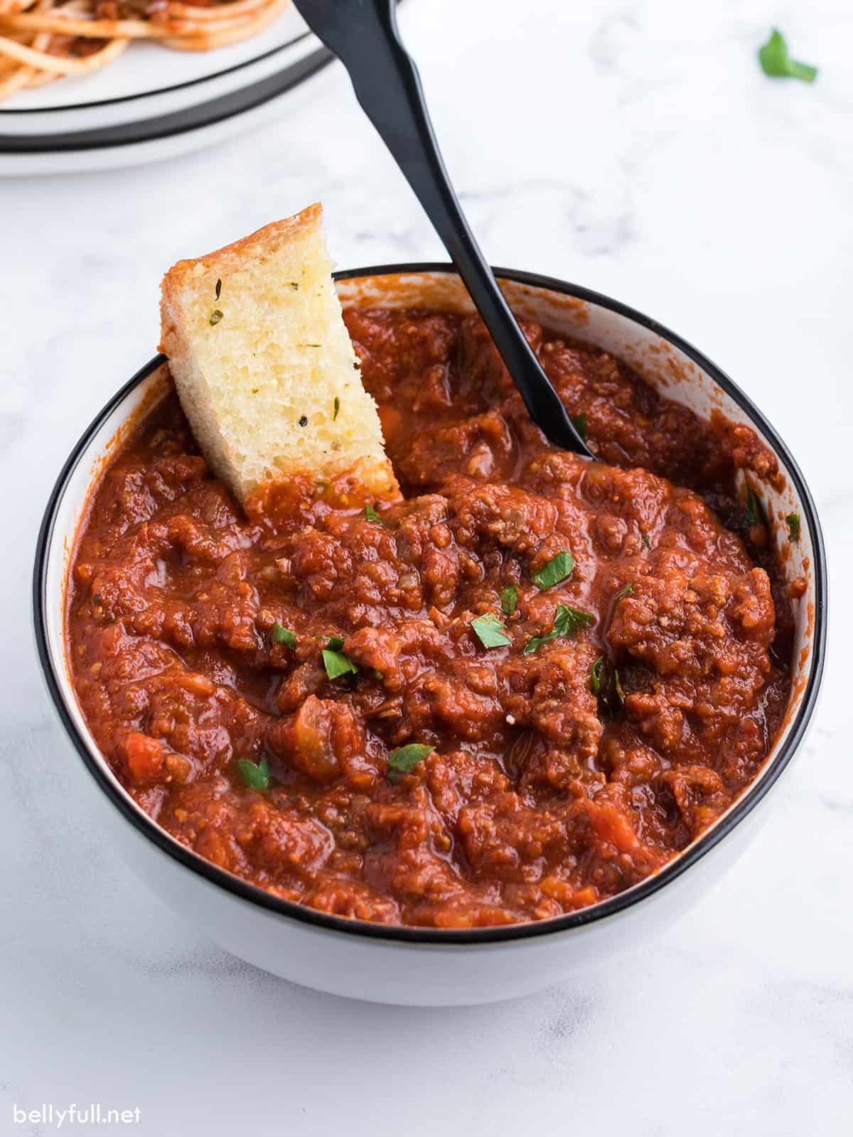 Bolognese Sauce Recipe {Slow Cooker or Stovetop} Belly Full