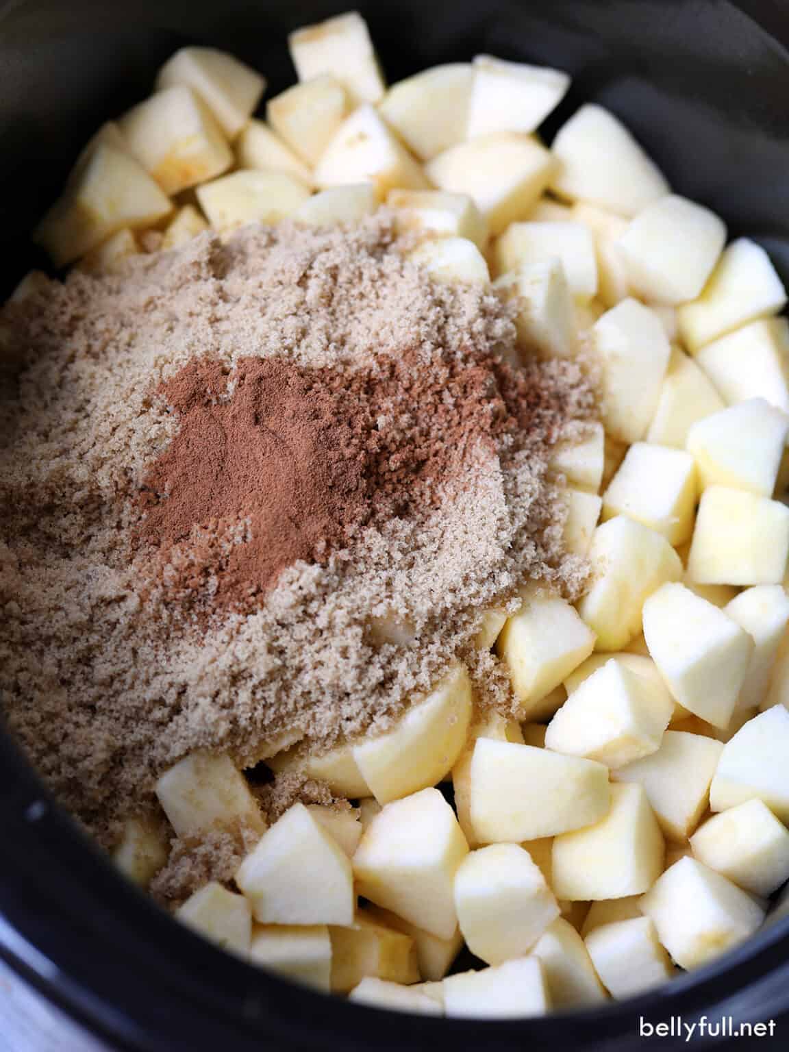 Homemade Applesauce Recipe {Slow Cooker} Belly Full