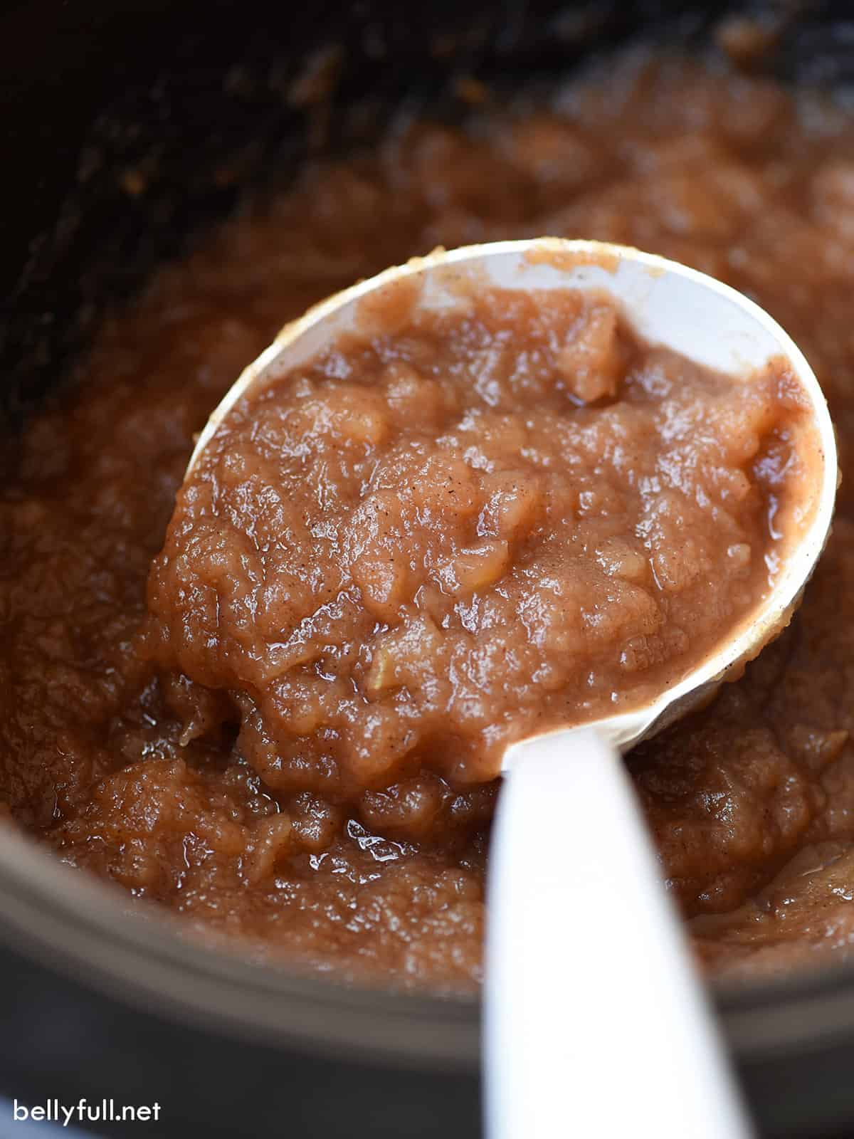 Homemade Applesauce Recipe {Slow Cooker} Belly Full