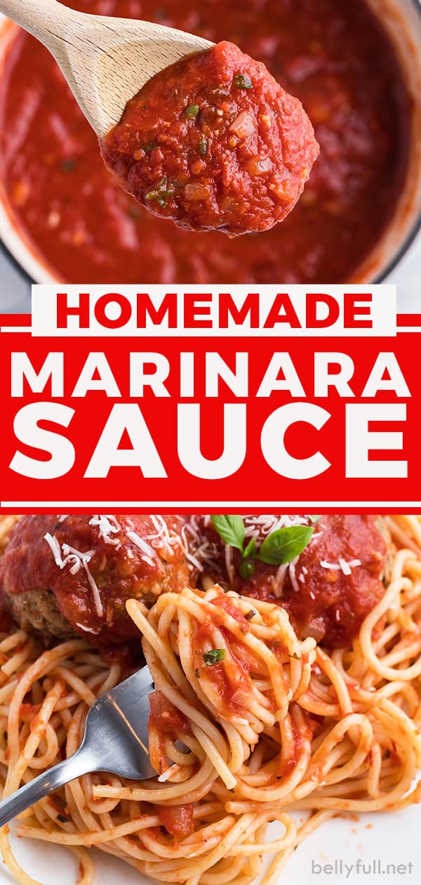 Marinara Sauce Recipe {quick and easy!} Belly Full