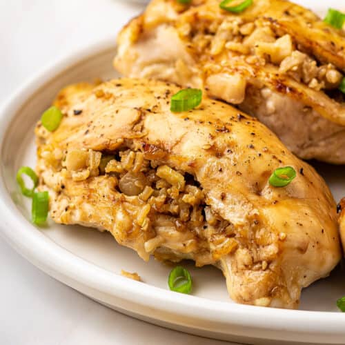 Asian Rice Stuffed Chicken Breast Recipe Belly Full