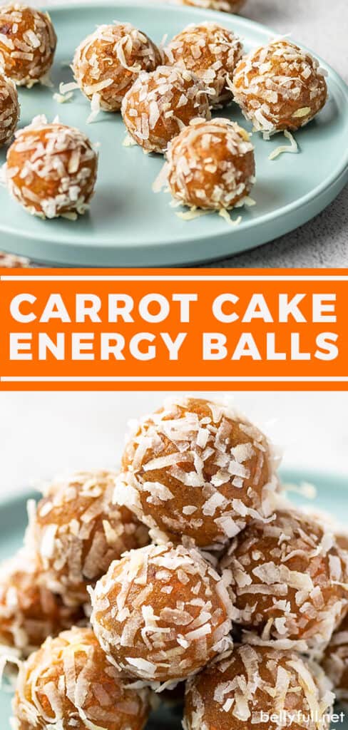 pin for carrot cake energy balls recipe