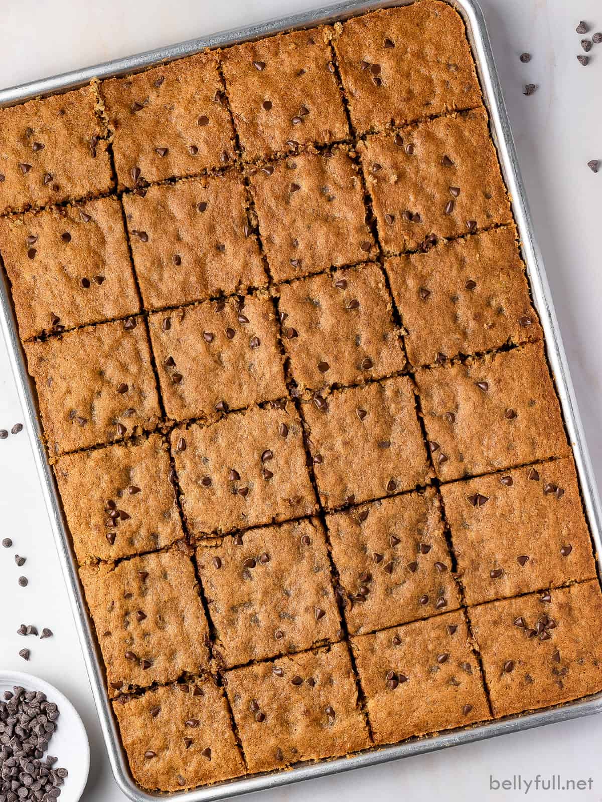 Banana Cake Recipe {Sheet Pan Cake} Belly Full