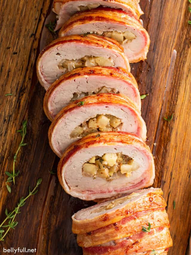 Bacon Wrapped Pork Tenderloin - Belly Full