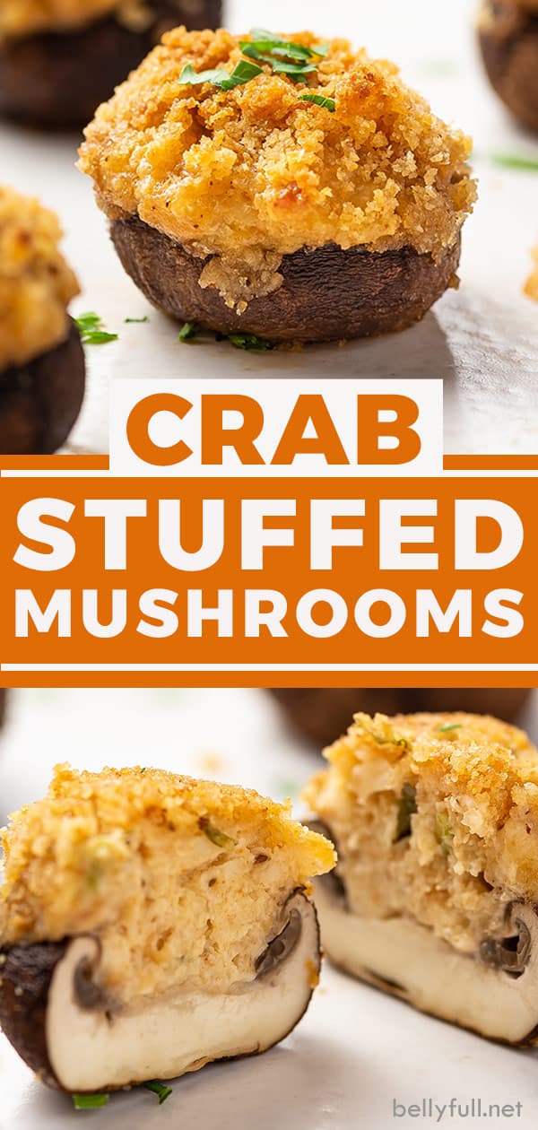 Crab Stuffed Mushrooms Recipe - Belly Full