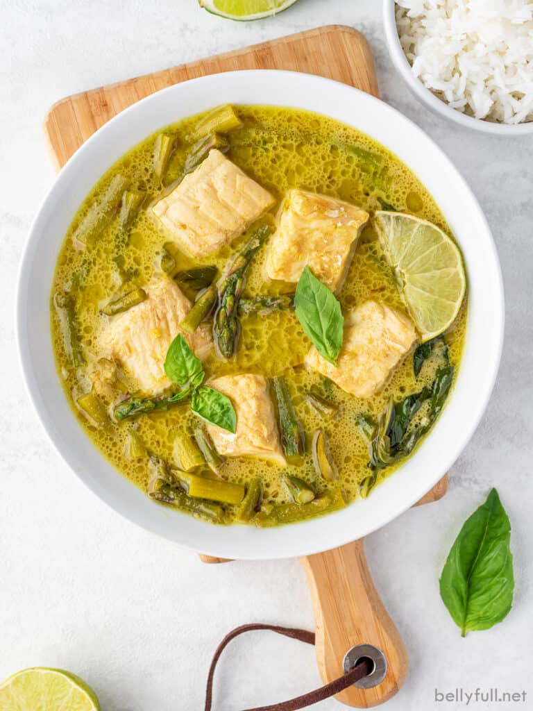 Thai Green Curry Recipe {with Fish} - Belly Full