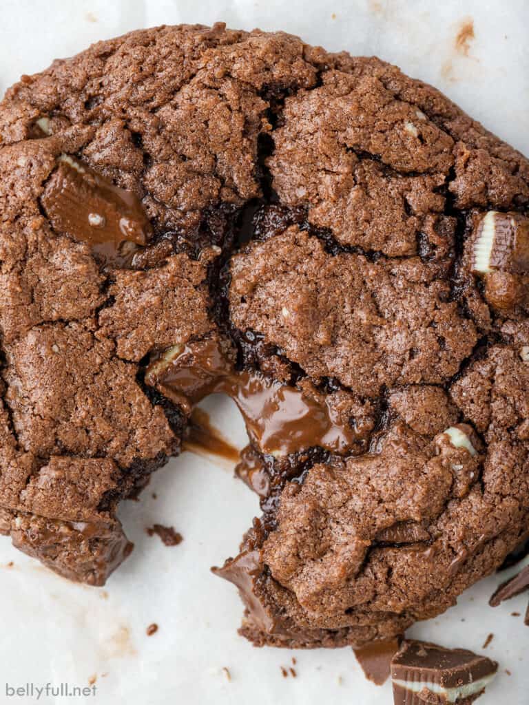 Andes Mint Cake Mix Cookies Belly Full