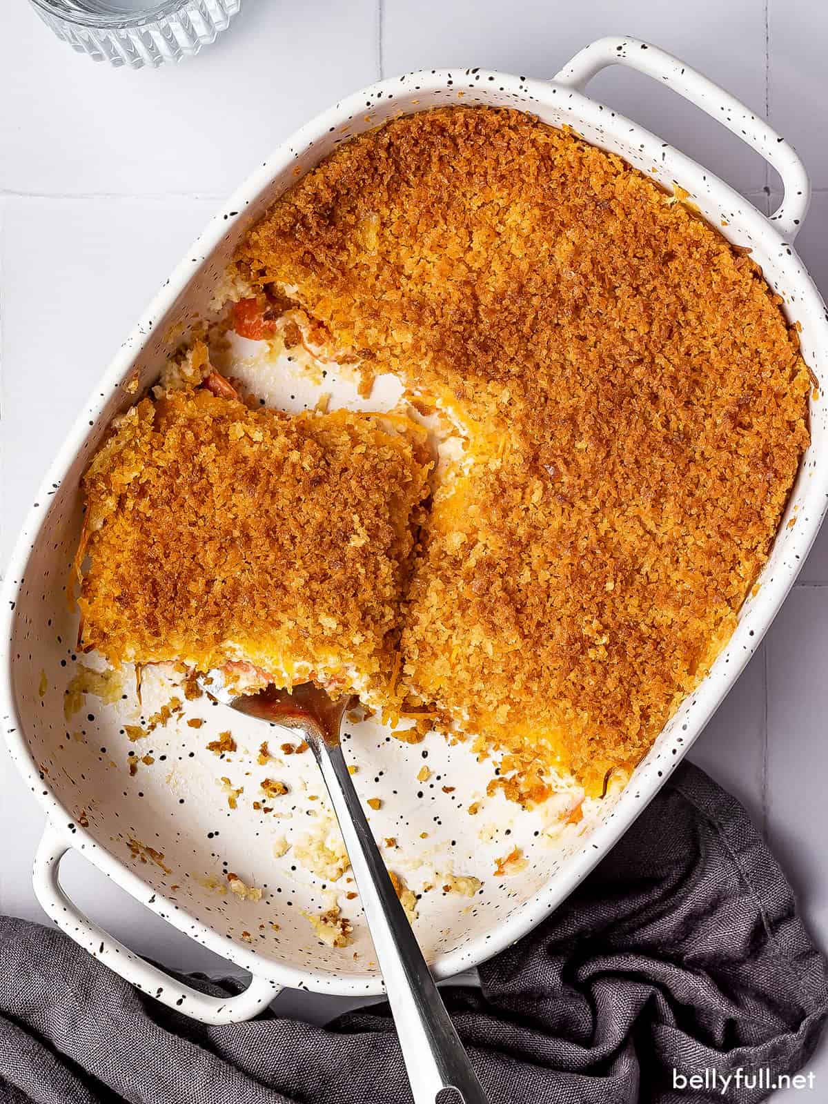 Cheesy Carrot Casserole Belly Full