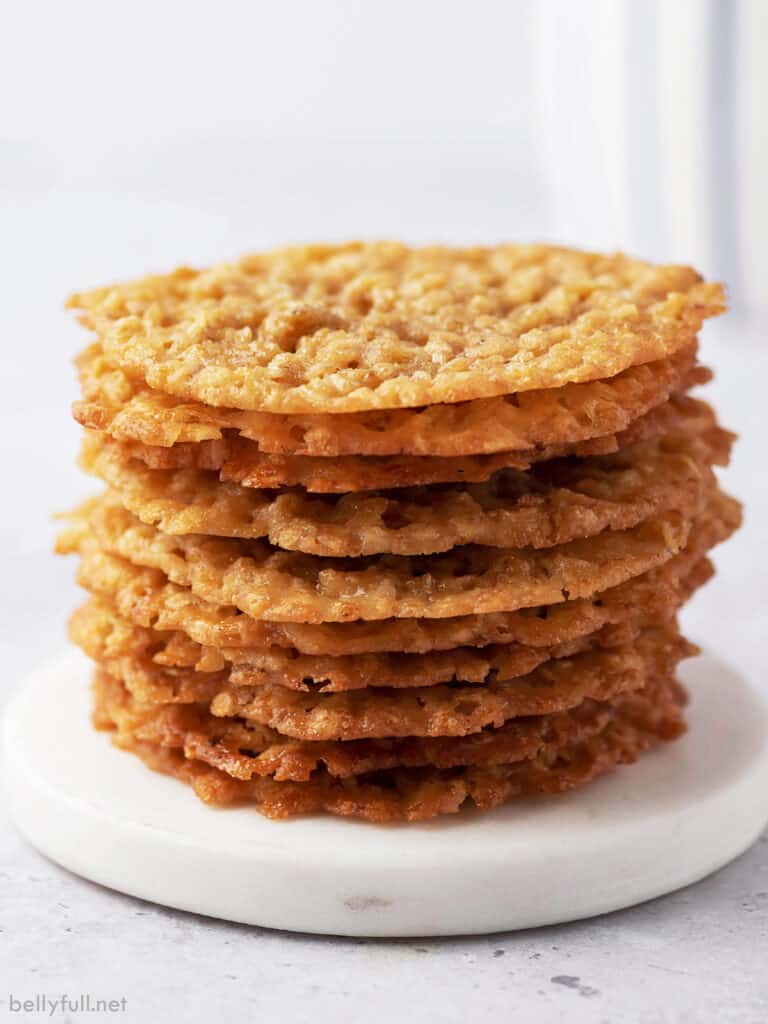 Oatmeal Lace Cookies Belly Full