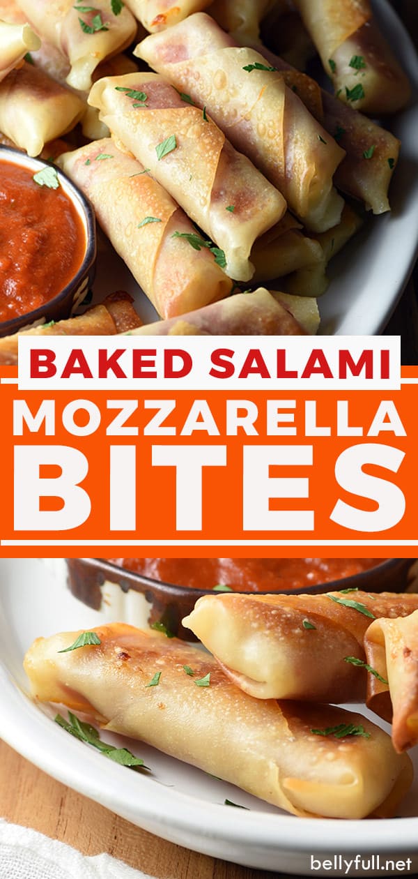 Baked Salami Mozzarella Bites Belly Full
