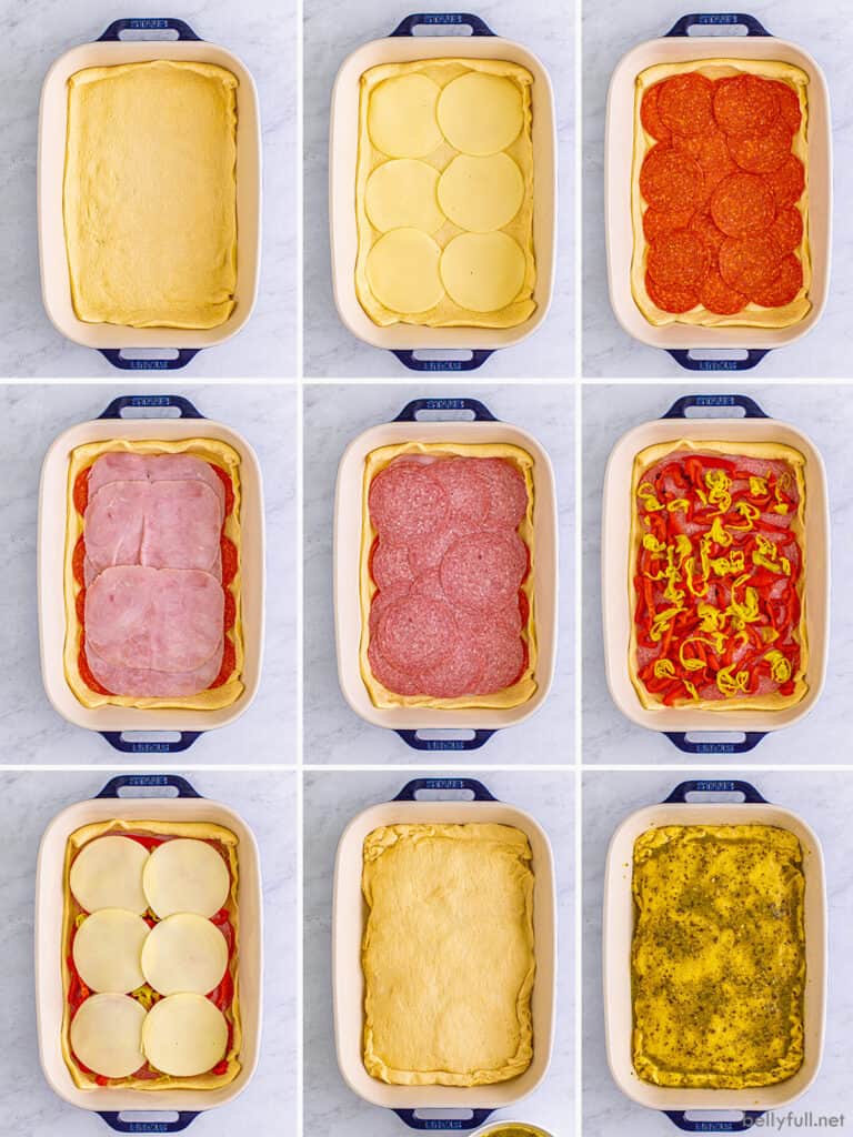 Easy Antipasto Squares Belly Full