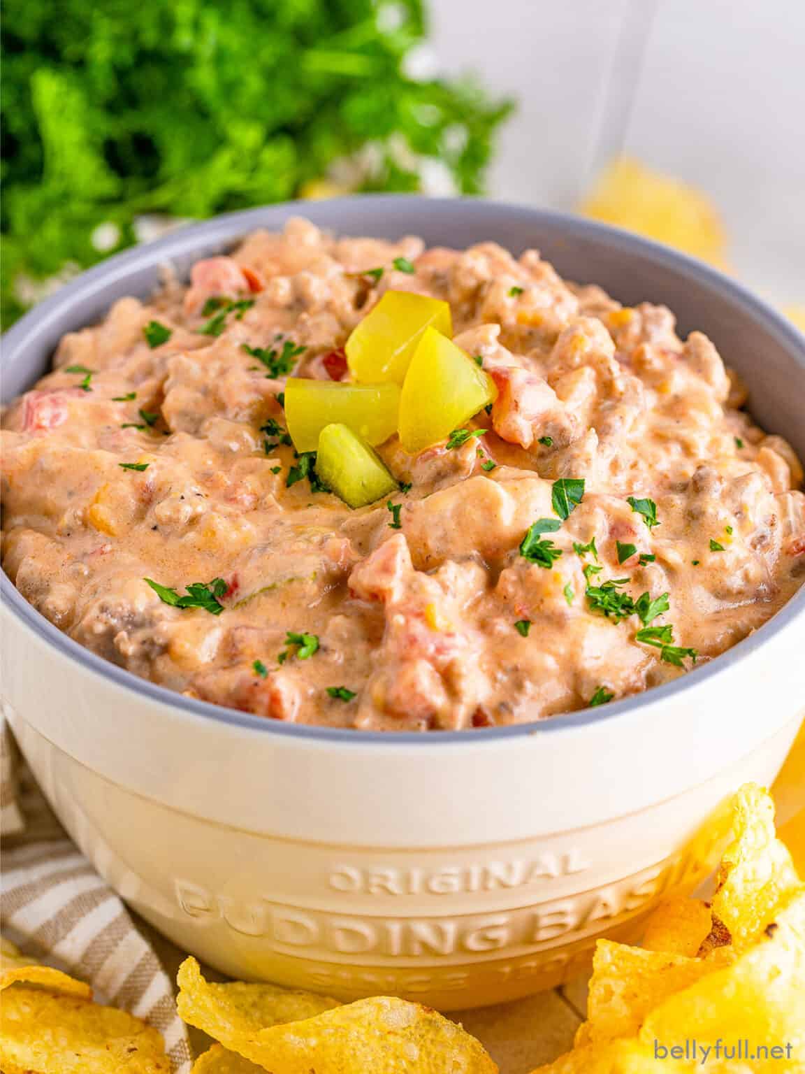 Easy Cheeseburger Dip Belly Full