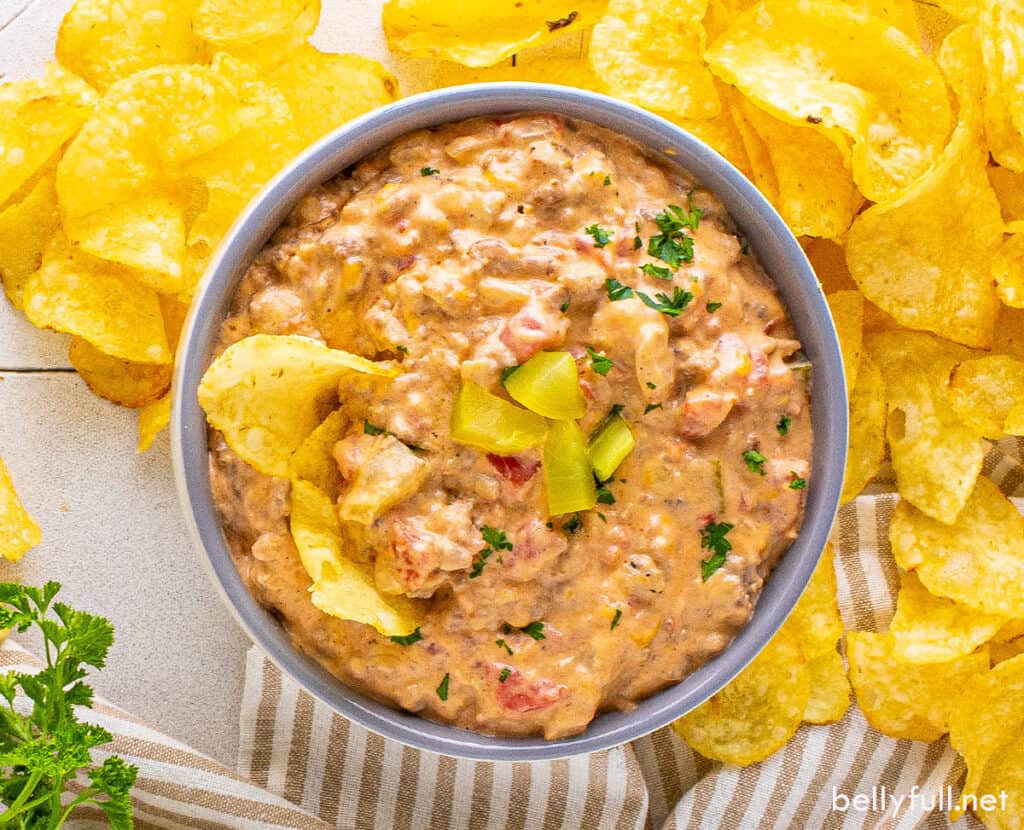 Easy Cheeseburger Dip Belly Full
