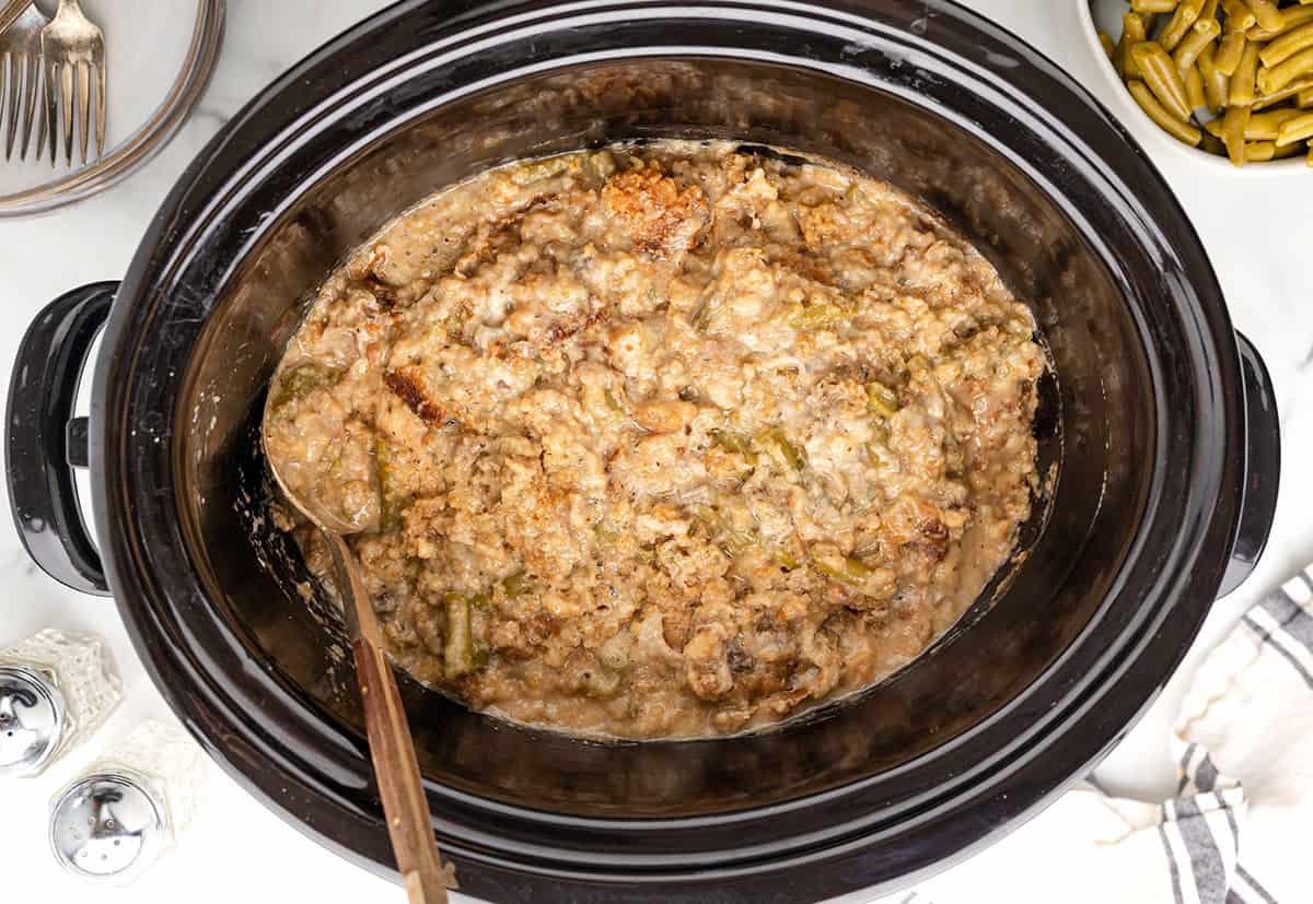 Easy Crockpot Chicken and Stuffing | Belly Full Easy Crockpot Chicken and Stuffing | Belly Full