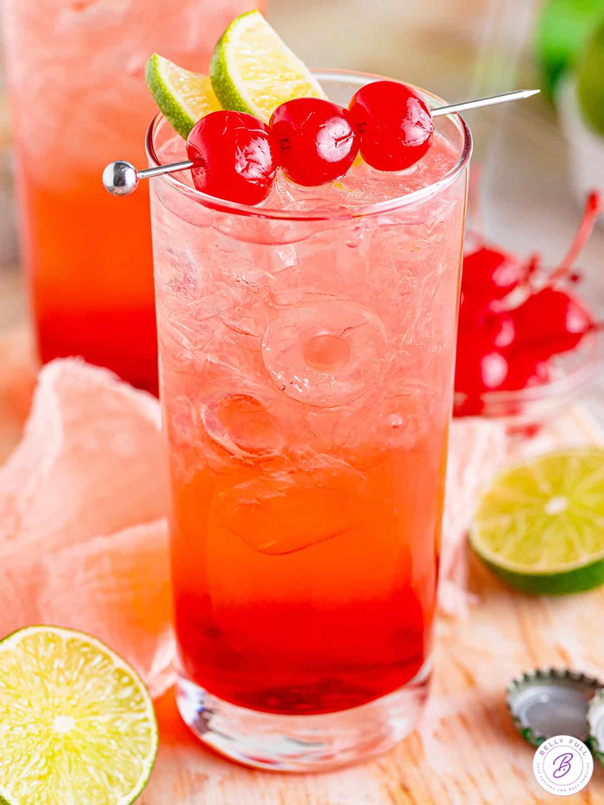 Dirty Shirley Drink Shirley Temple Cocktail Belly Full