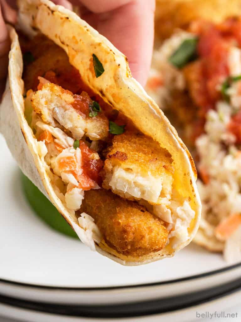 Fish Stick Tacos Belly Full