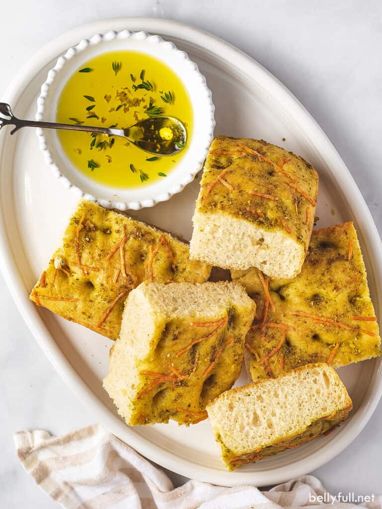 Easy Focaccia Bread Recipe Belly Full
