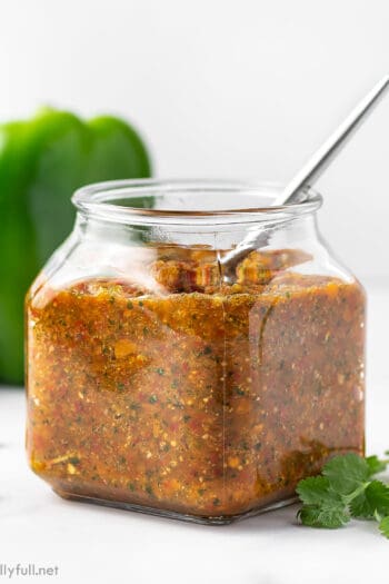 jar of Puerto Rican sofrito