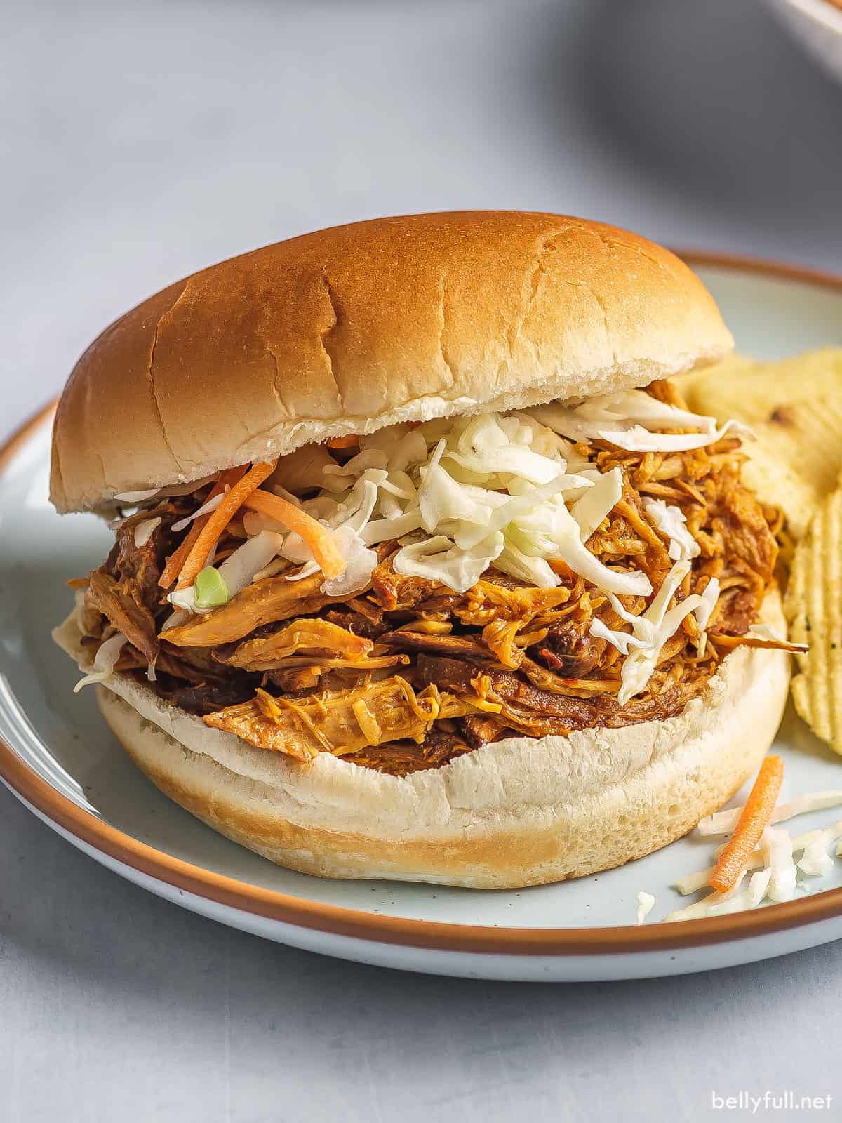 Easy Crockpot BBQ Chicken Recipe Belly Full