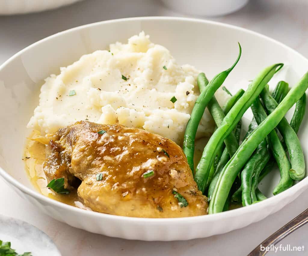 Baked Honey Mustard Chicken Thighs Belly Full