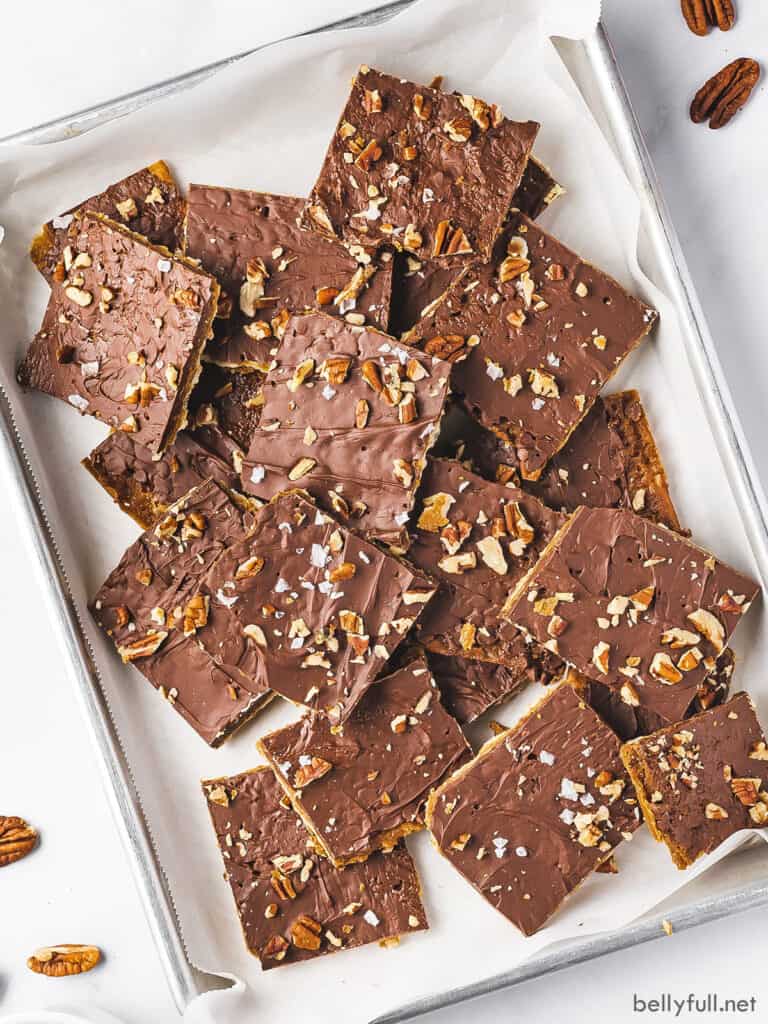 Matzo Toffee Recipe Belly Full
