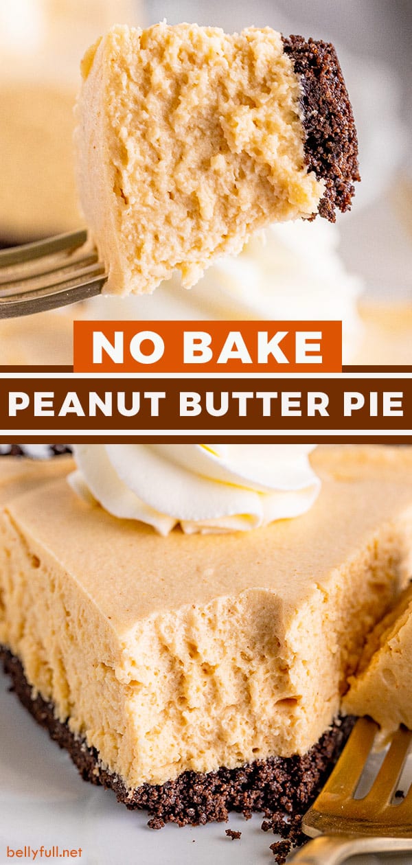 Easy No Bake Peanut Butter Pie Recipe Belly Full
