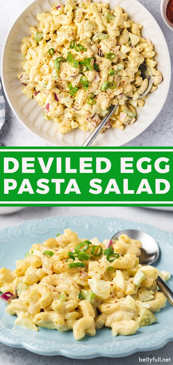 Deviled Egg Pasta Salad Recipe Belly Full
