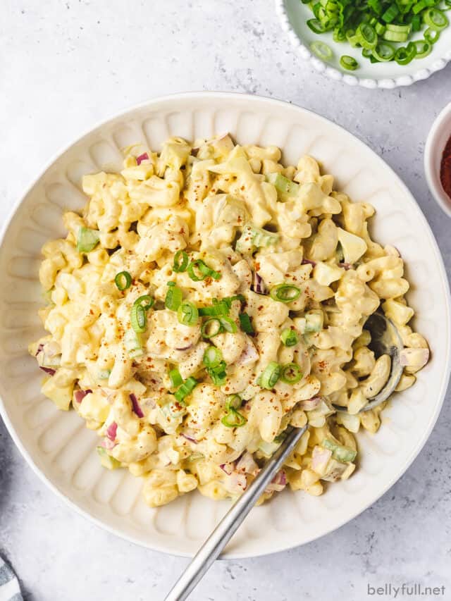 Deviled Egg Pasta Salad Recipe Belly Full