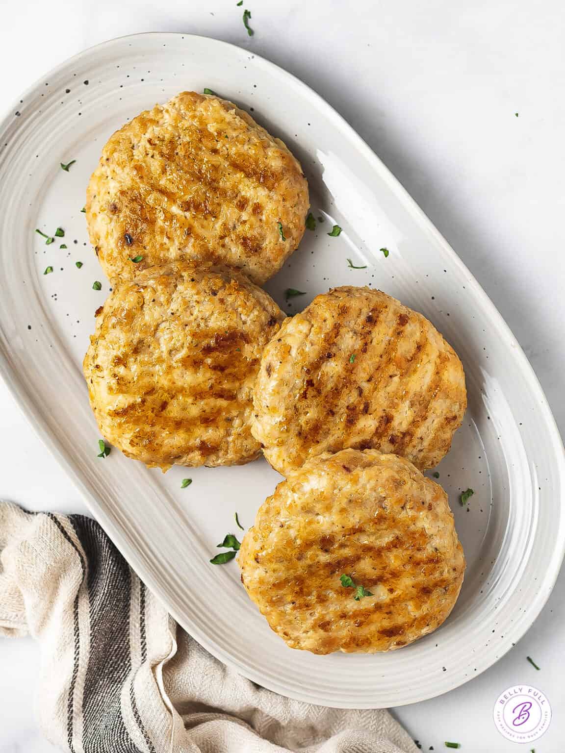 Best Ground Chicken Burgers Belly Full