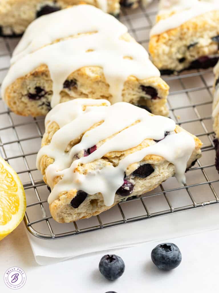 Lemon Blueberry Scones Recipe - Belly Full