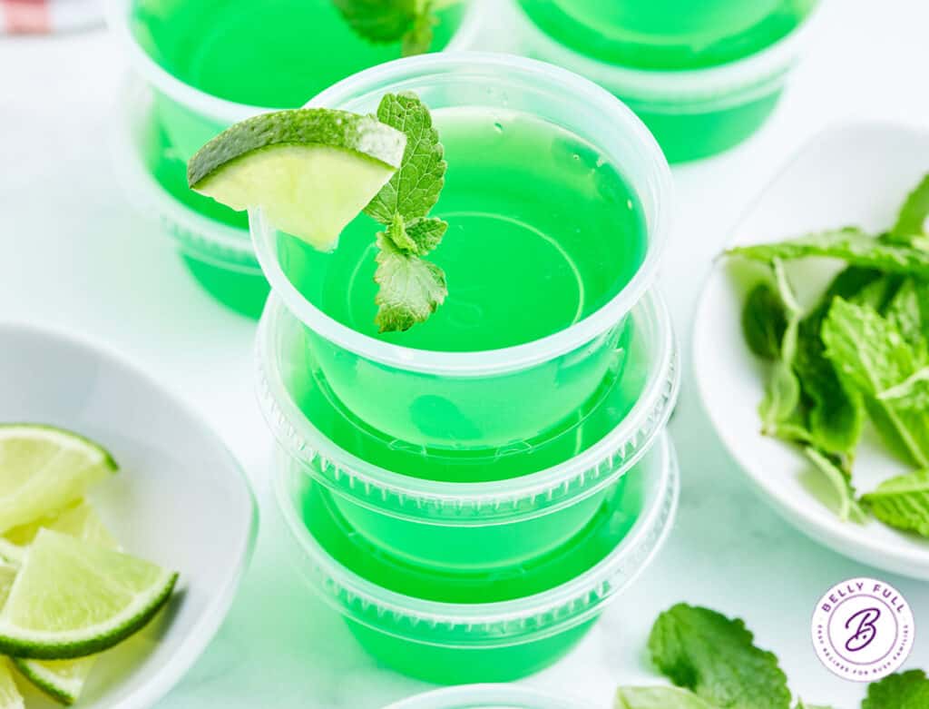 Mojito Jello Shots Belly Full