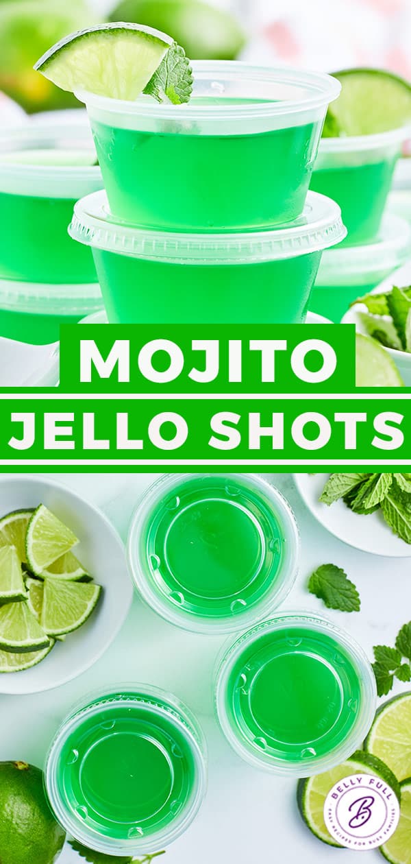 Mojito Jello Shots Belly Full